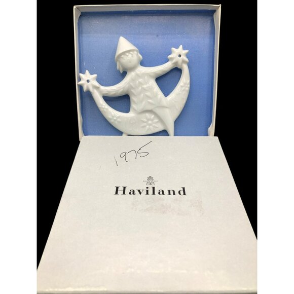 Haviland Limoges Sparkling Angel 1975 Christmas Ornament Jean Jacques Prolongeau - Picture 5 of 9